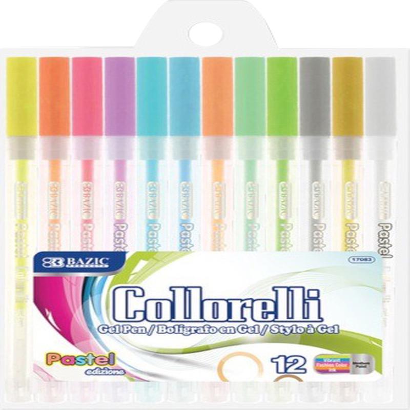 12 Pastel Color Collorelli Gel Pens