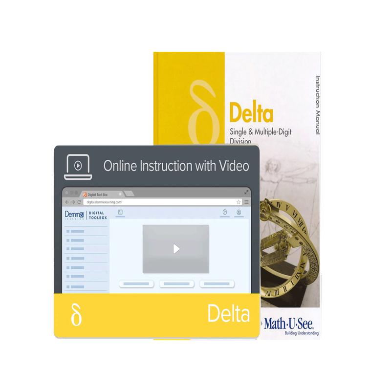 Math-U-See Delta Instruction Manual + Online Instruction with Video