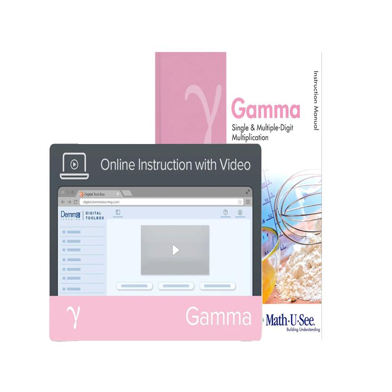Math-U-See Gamma Instruction Manual + Online Instruction with Video