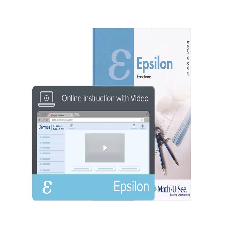 Math-U-See Epsilon Instruction Manual + Online Instruction with Video