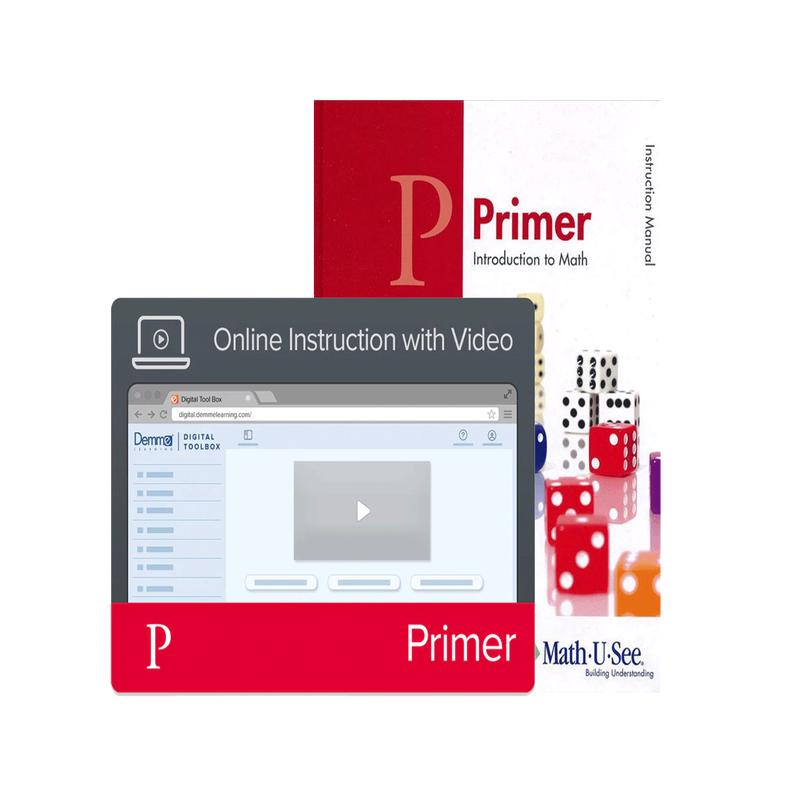 Math-U-See Primer Instruction Manual + Online Instruction with Video