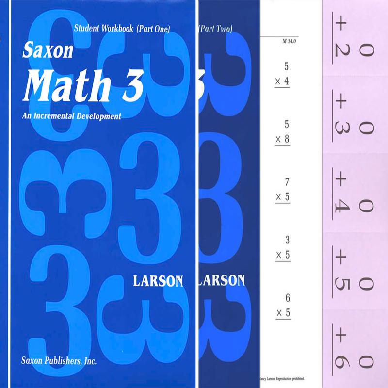 Saxon Math 3 Workbooks & Fact Cards (1st edition)