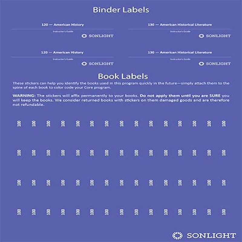 Sheet of Book Labels 100
