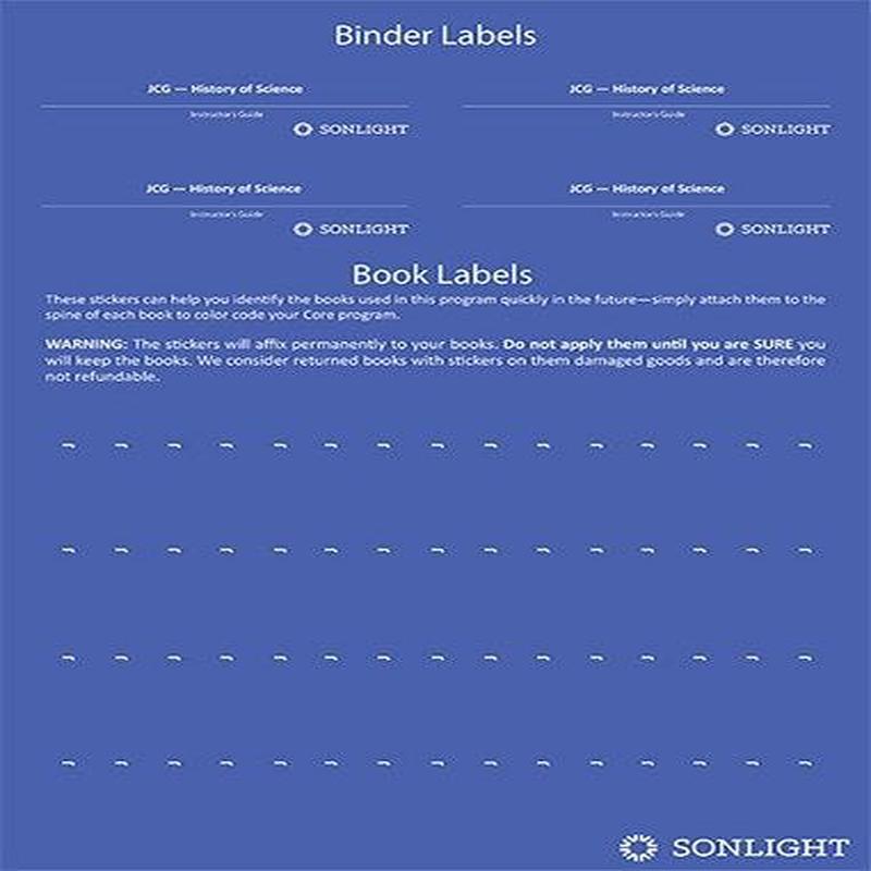 Sheet of Book Labels J