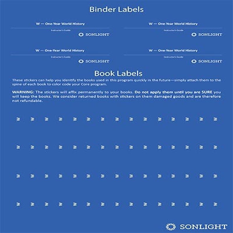 Sheet of Book Labels W