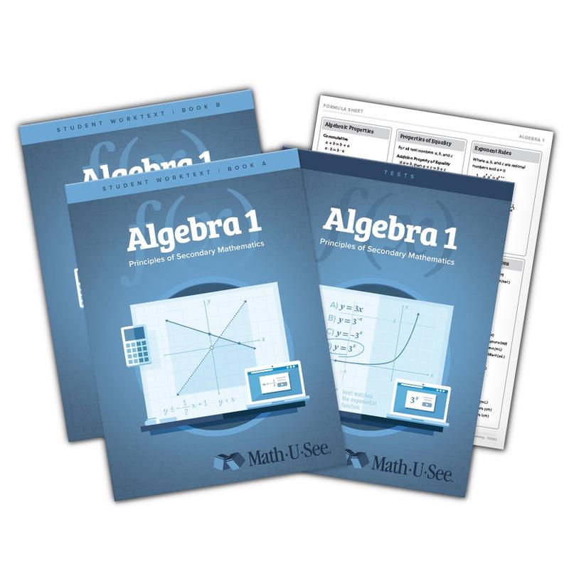 Math-U-See Algebra 1 - Principles of Secondary Mathematics Student Pack