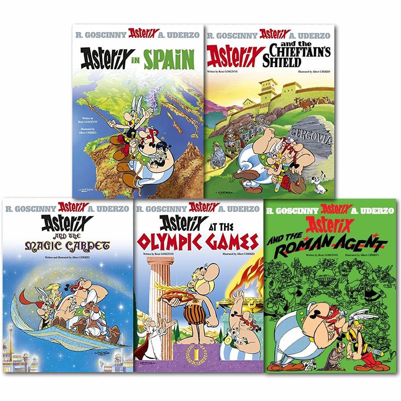 Asterix Omnibus Series Collection 5 Books Set By Rene Goscinny