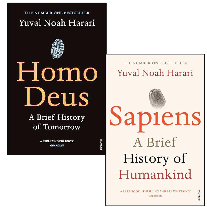 Yuval Noah Harari 2 Books Collection Set-Homo Deus A Brief history of Tomorrow, Sapiens A Brief History of humankind