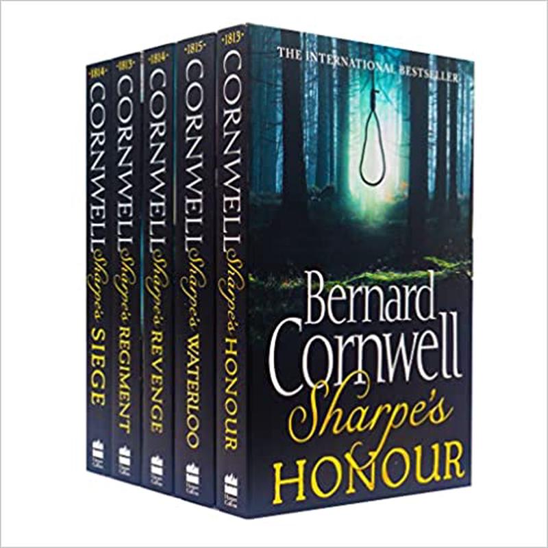 Bernard cornwell the sharpe series 16 to 20 books collection set (honour, regiment, siege, revenge, waterloo)