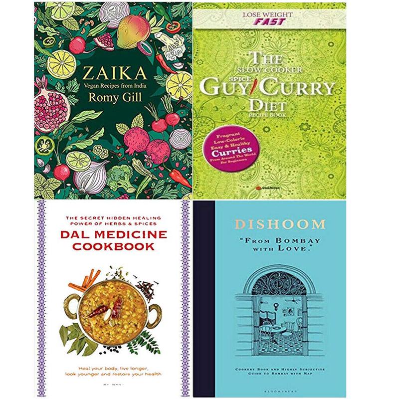 Zaika, Lose Weight, Dal Medicine Cookbook, Dishoom 4 Books Collection Set