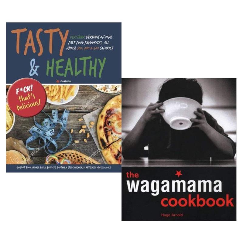 wagamama cookbook and tasty & healthy fuck that's delicious 2 books collection set