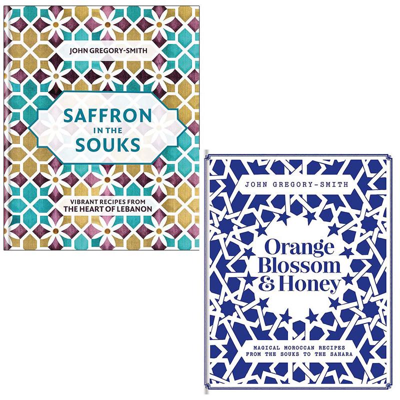 Saffron in the Souks, Orange Blossom & Honey 2 Books Collection Set by John Gregory-Smith