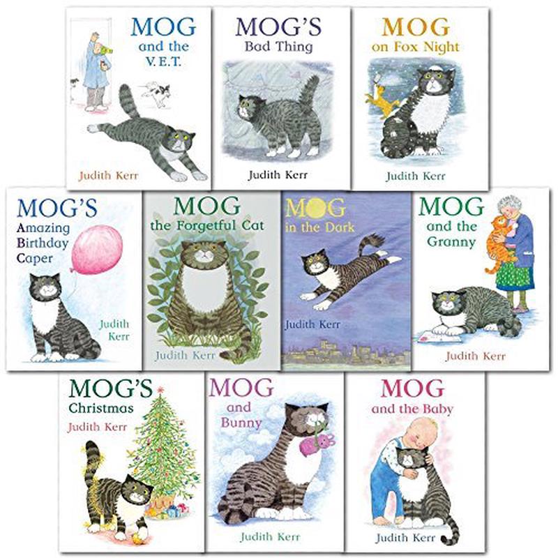 Mog the Cat 10 Books Collection Set Pack By Judith Kerr