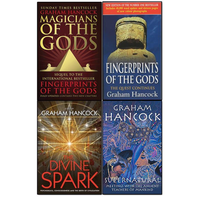 Graham Hancock Collection 4 Books Set (Magicians Of The Gods, Fingerprints Of The Gods, The Divine Spark, Supernatural)