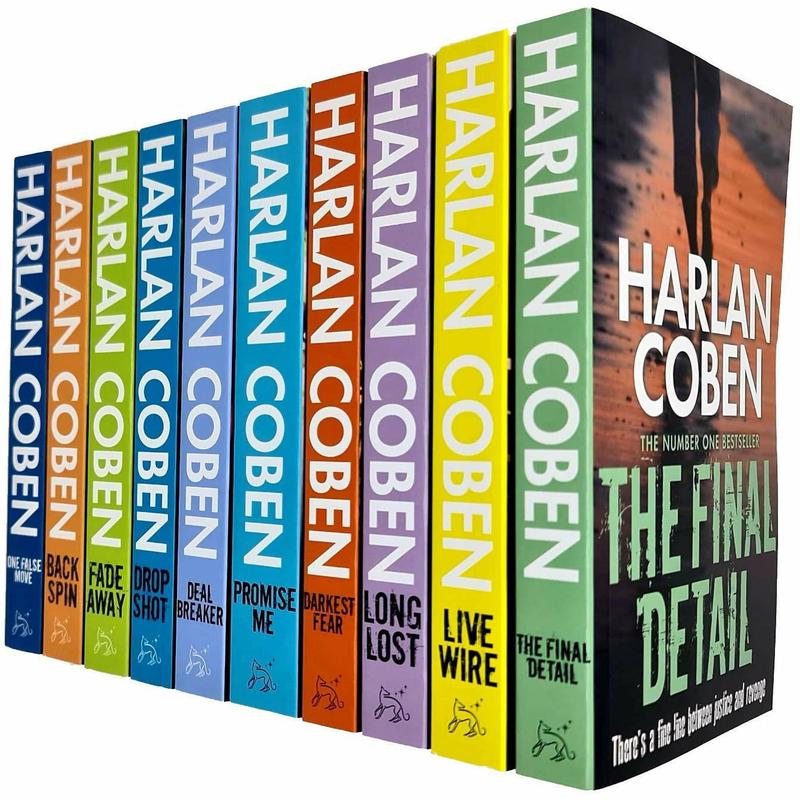Harlan Coben Myron Bolitar Series Collection 1-10 Books Set (Deal Breaker, Drop Shot)