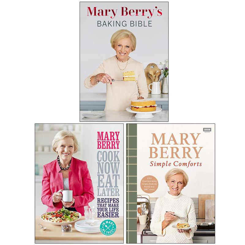 Mary Berry 3 Books Collection Set Cook Now, Eat Later, Comforts, Baking Bible