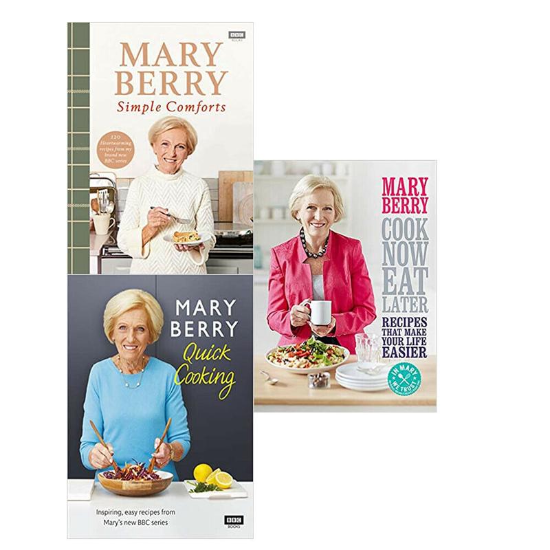 Mary Berry 3 Books Collection Set Cook Now, Eat Later,Comforts,Quick Cooking
