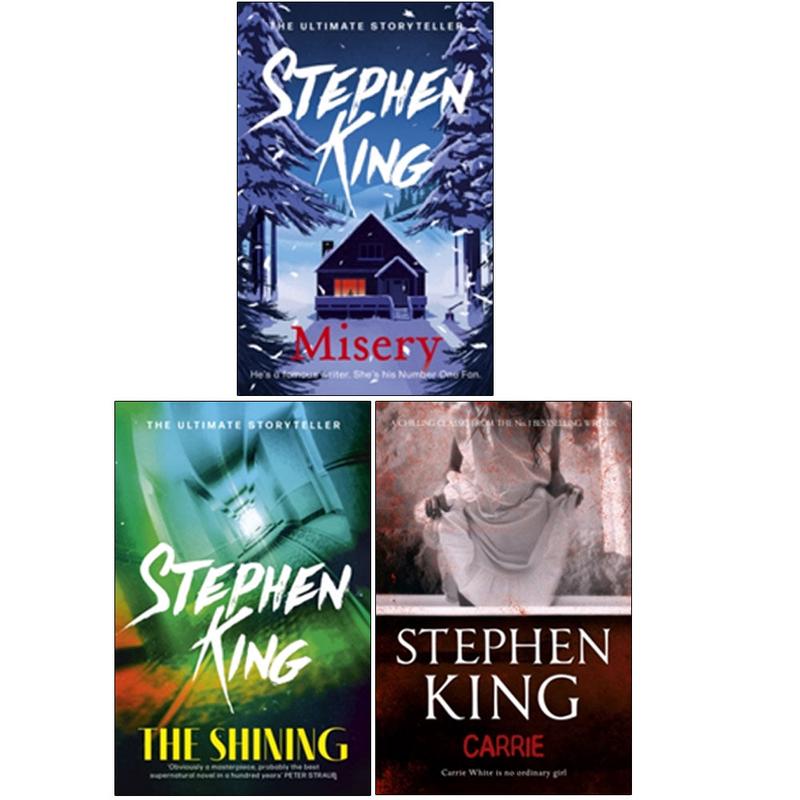 Misery, The Shining, Carrie 3 Books Collection Set Paperback