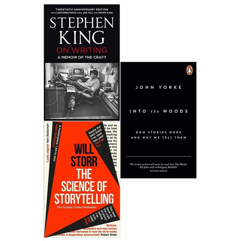 On Writing, Into The Woods, Science of Storytelling 3 Books Collection Set