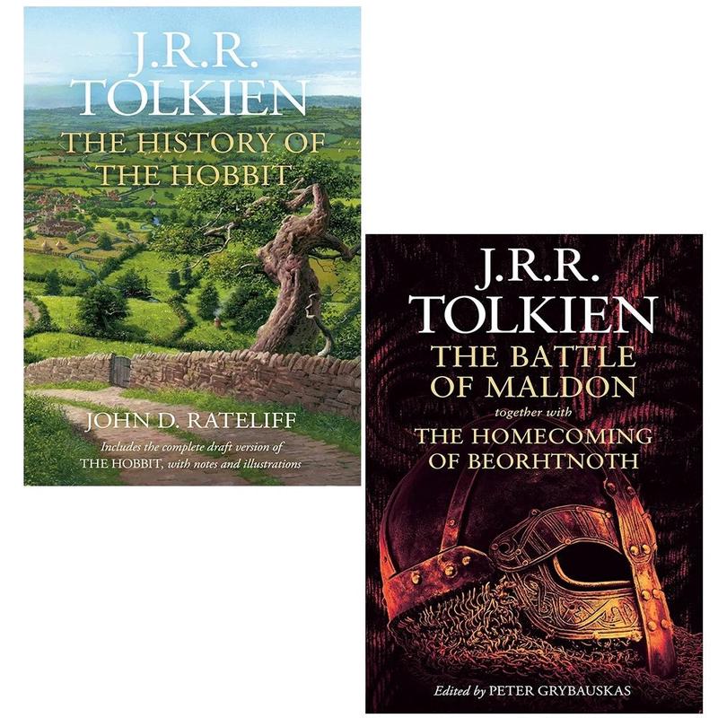 J. R. R. Tolkien 2 Books Collection Set (Battle of Maldon, History of the Hobbit)