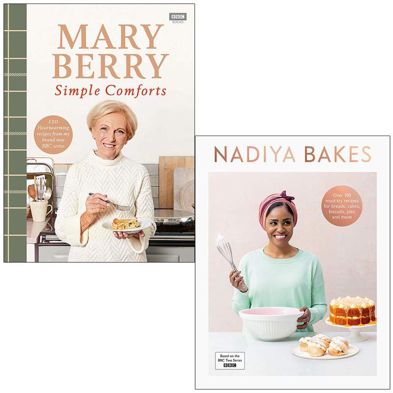 Mary Berry's Simple Comforts By Mary Berry & Nadiya Bakes By Nadiya Hussain 2 Books Collection Set