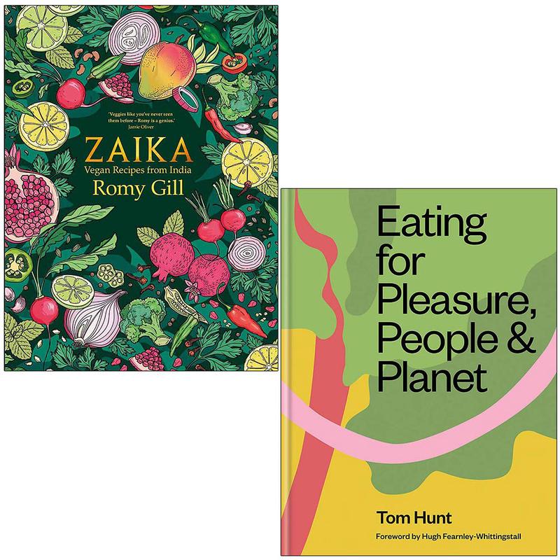 Zaika Vegan recipes & Eating for Pleasure 2 Books Collection Set