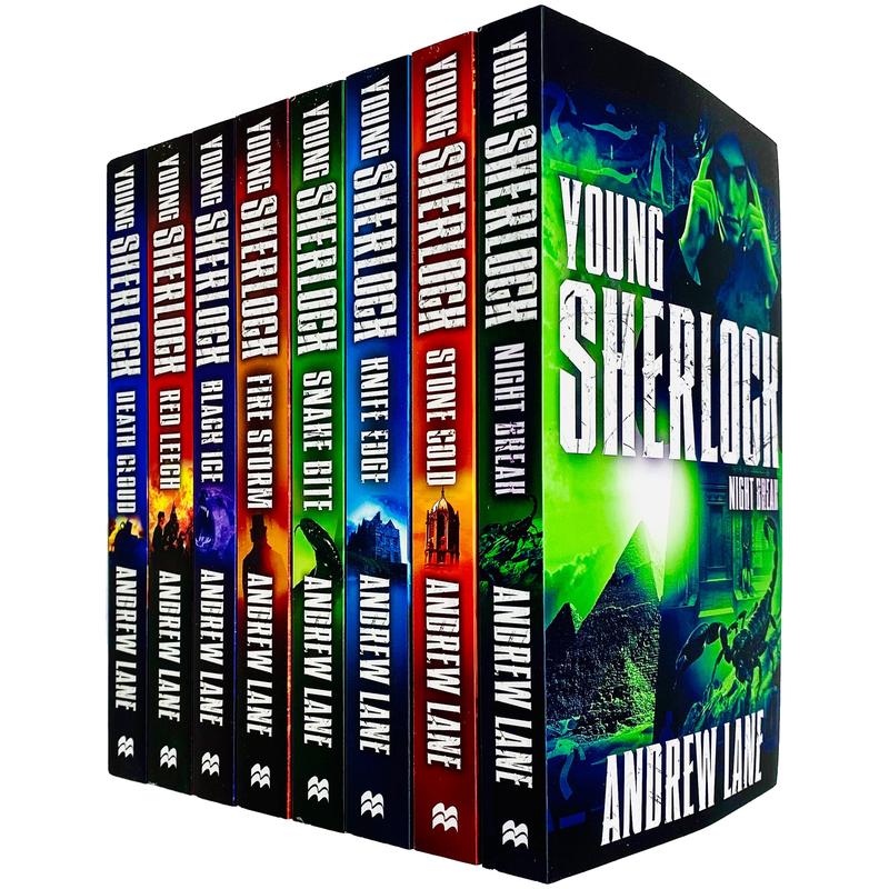 Young Sherlock Holmes Series Books 1 - 8 Complete Collection Set By Andrew Lane (Night Break, Stone COld, Knife Edge, Snake Bite, Fire Storm)