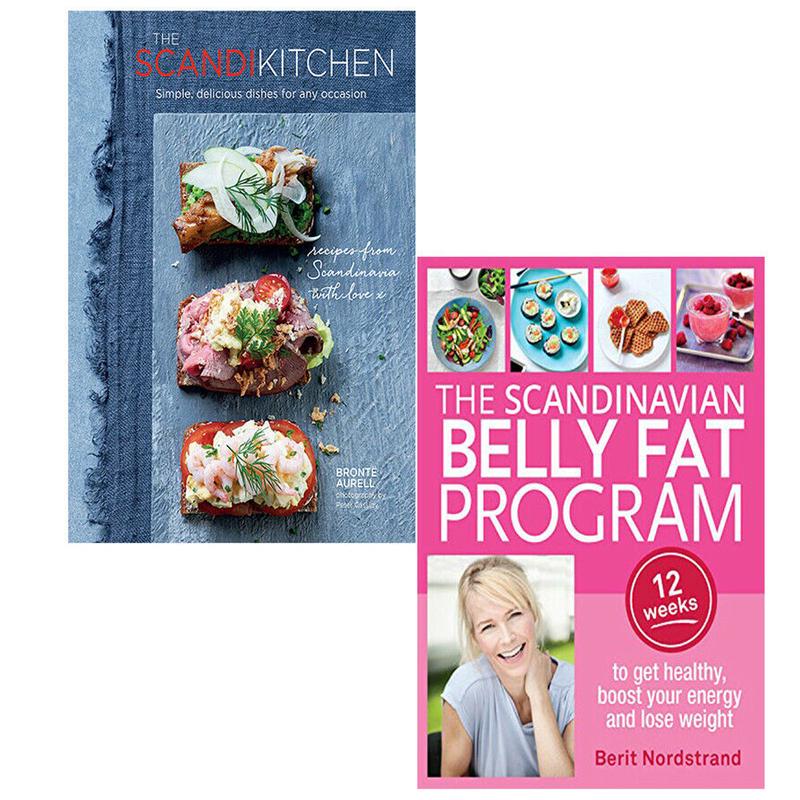 The Scandi Kitchen And The Scandinavian Belly Fat Program 2 Books Collection Set