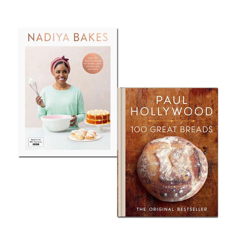 100 Great Breads Paul Hollywood, Nadiya Bakes 2 Books Collection Set
