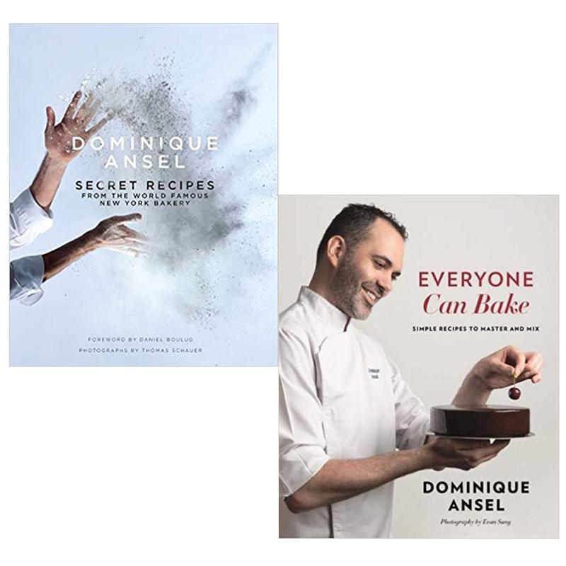 Dominique Ansel 2 Books Collection Set(Secret Recipes from the World Famous New York Bakery & Everyone Can Bake:Simple recipes to master and mix)