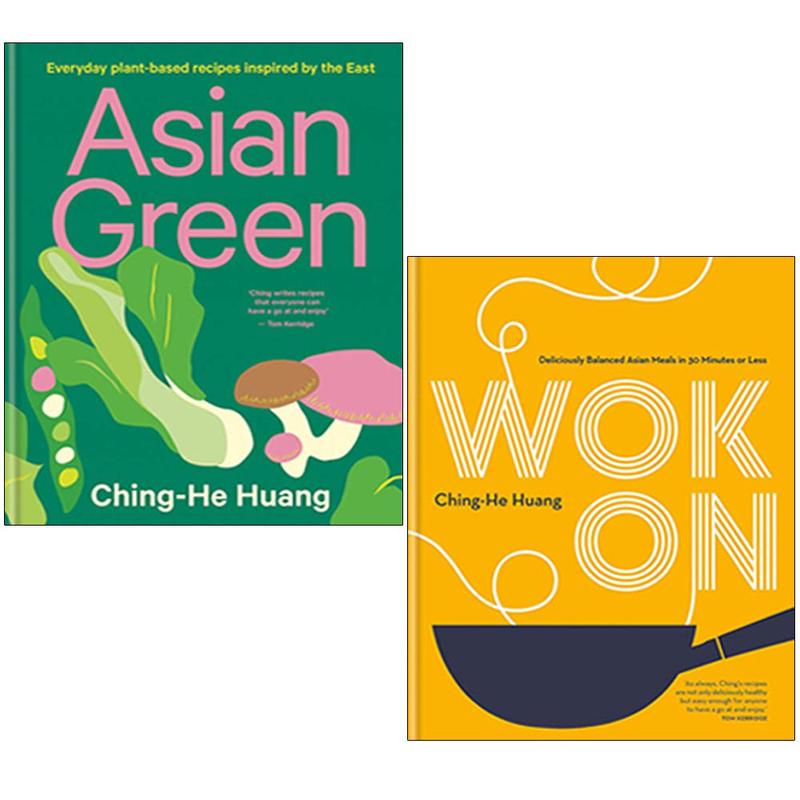 Ching-He Huang 2 Book Collection Set(Asian Green  & Wok On )
