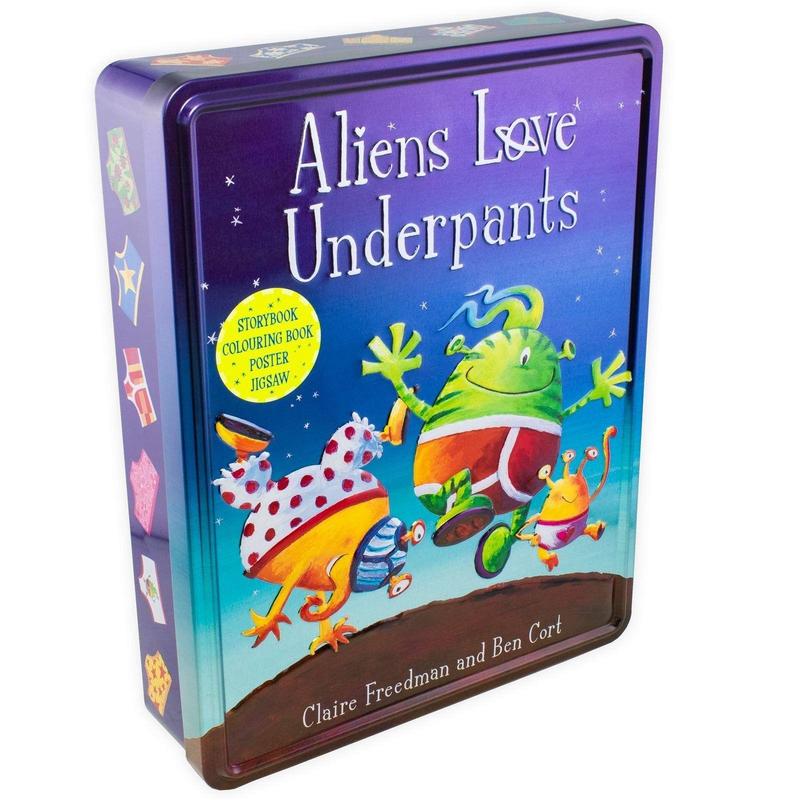 Aliens Love Underpants Anniversary Tin By Claire Freedman and Ben Cort - Ages 0-5 - Board Book