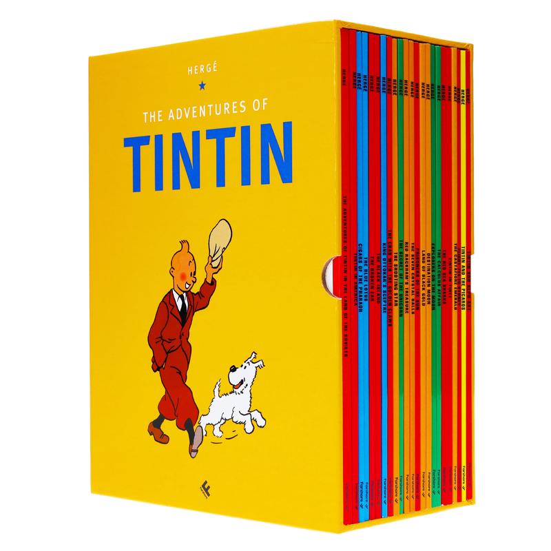 The Adventures of Tintin by Herg: 90th Anniversary 23 Books Box Set - Ages 7+ - Paperback
