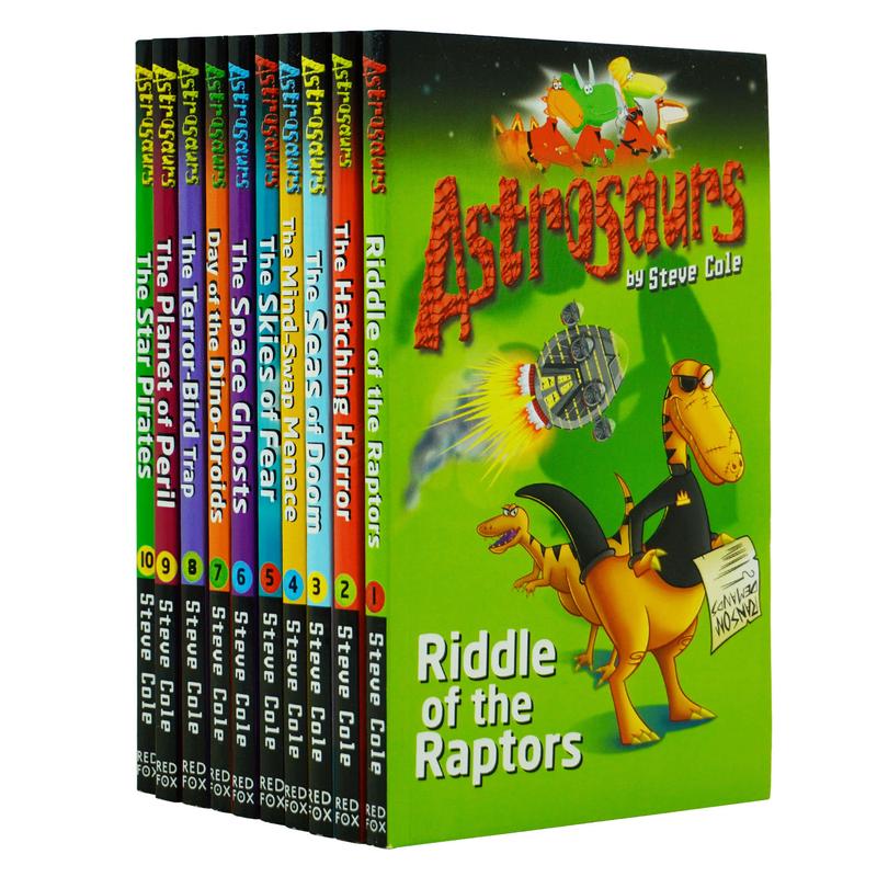 Astrosaurs Series Collection 10 Books Set By Steve Cole - Ages 7+ - Paperback