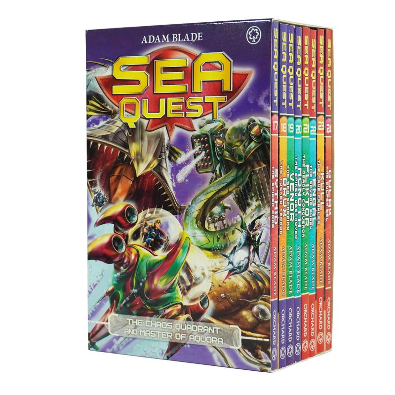 Sea Quest Series 5 and 6 Collection 8 Books Box Set by Adam Blade - Science Fiction - Paperback