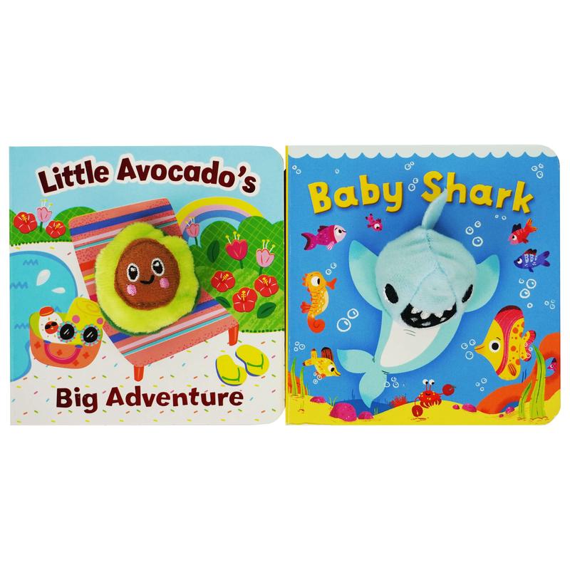 Baby Shark/Little Avocados Big Adventure (Pack of 2 Finger Puppet Books) - Ages 1-4 - Board Book