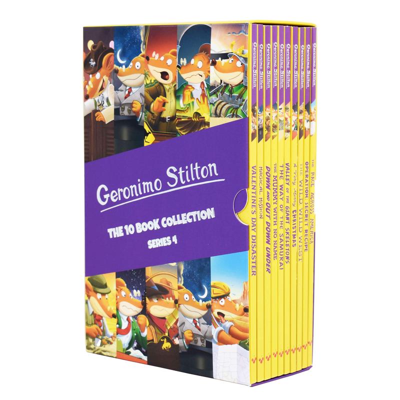 Geronimo Stilton Series 4: The 10 Books Collection Box Set - Ages 5-7  - Paperback