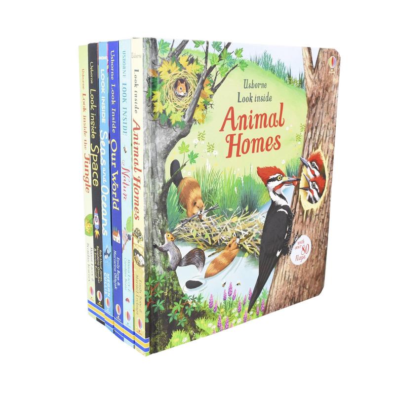 Usborne Look Inside 6 Books Collection Set - Ages 5-7 - Hardback