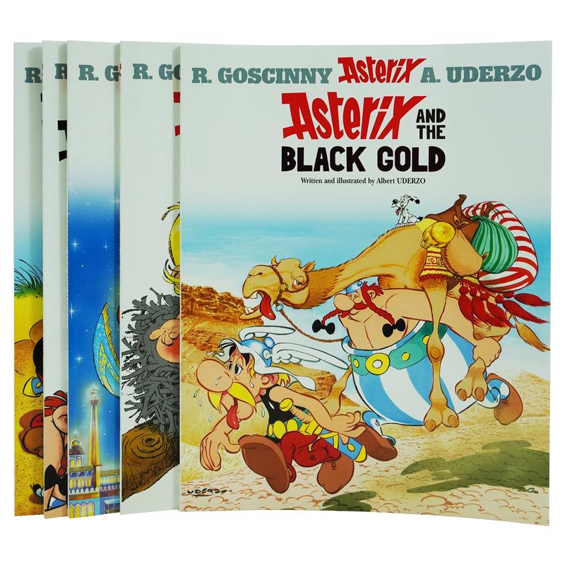 Asterix Series 6 (Book 26-30) by Goscinny & Uderzo: 5 Books Collection Set - Ages 6-11 - Paperback