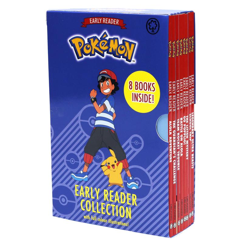 Pokemon Early Reader 8 Books Collection Set - Ages 7-9 - Paperback