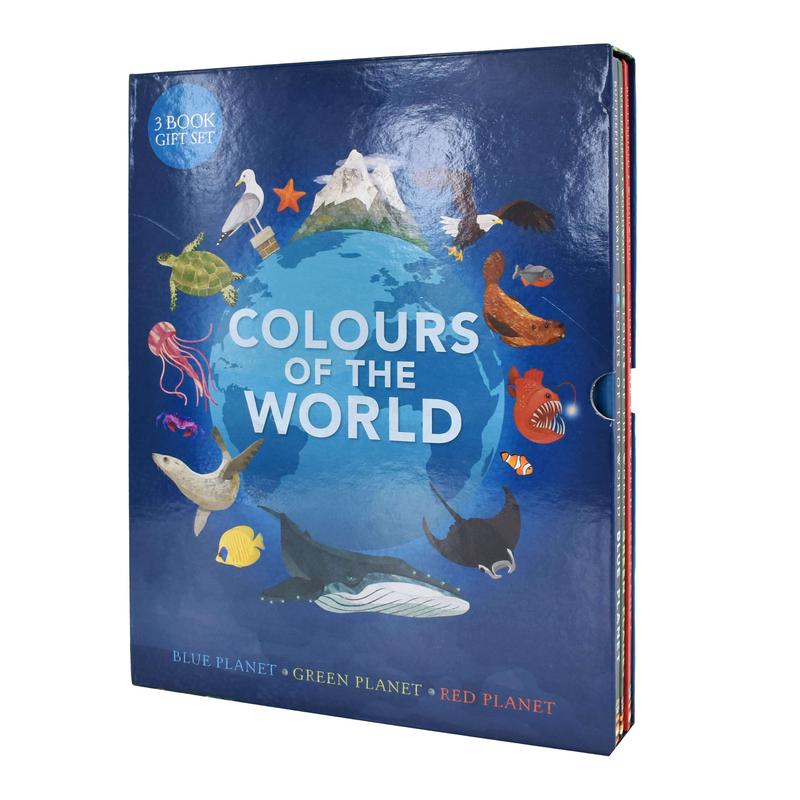 Colours of the World 3 Books Set (Blue Planet, Red Planet & Green Planet) By Moira Butterfiels, Jonathan Woodward - Ages 0-5 - Hardback