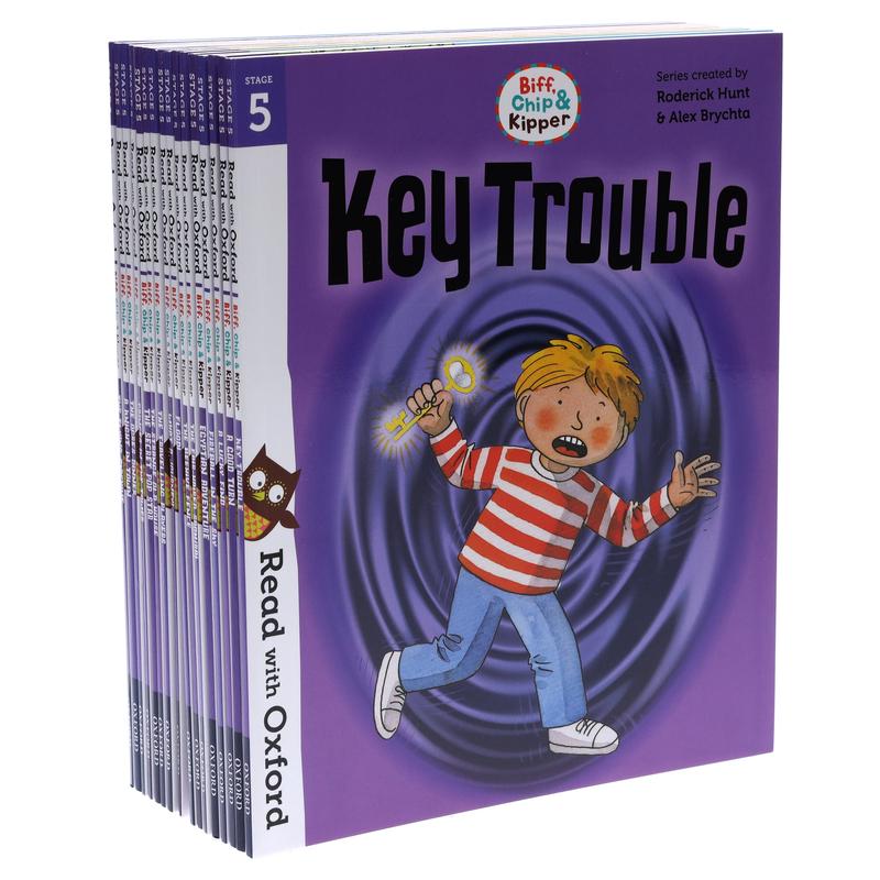Biff, Chip and Kipper: Read with Oxford Stage 5 16 Books Collection Set by Roderick Hunt - Age 5+ - Paperback