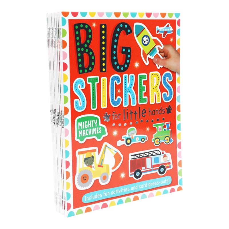 Big Stickers for Little Hands Assortment 10 Books Collection - Age 3-5 - Paperback