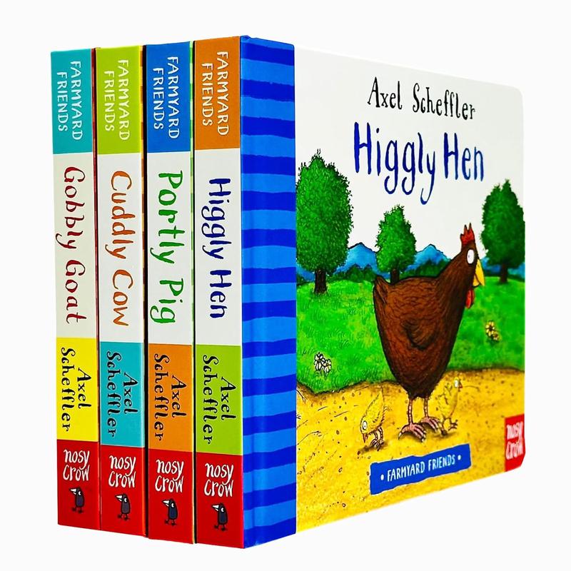 Axel Scheffler Farmyard Friends 4 Books Children Collection - Ages 0-5 - Board Book