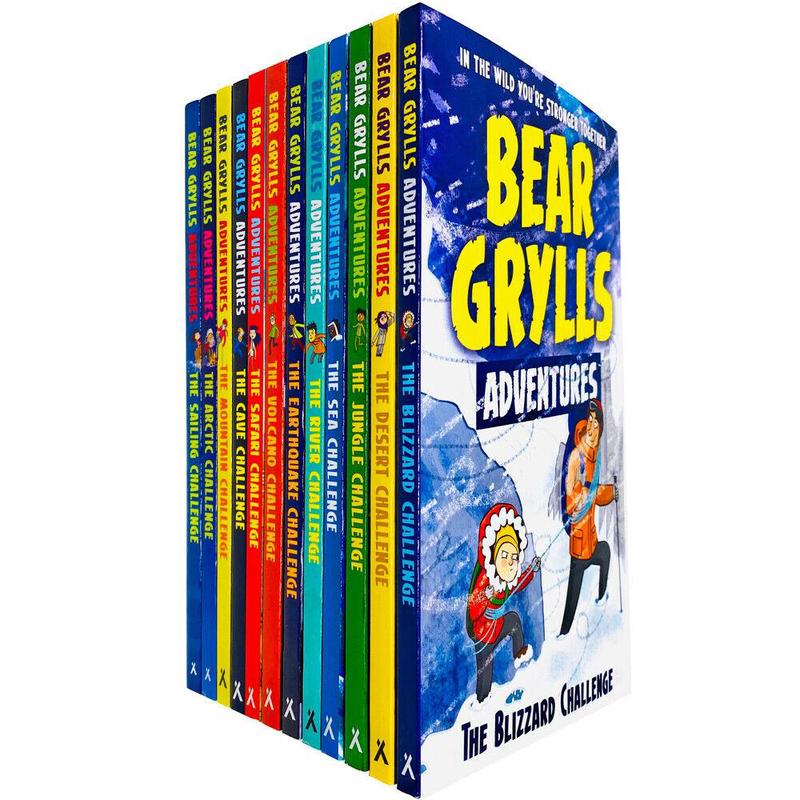 Bear Grylls The Complete Adventures Collection 12 Books Set - Ages 7+ - Paperback