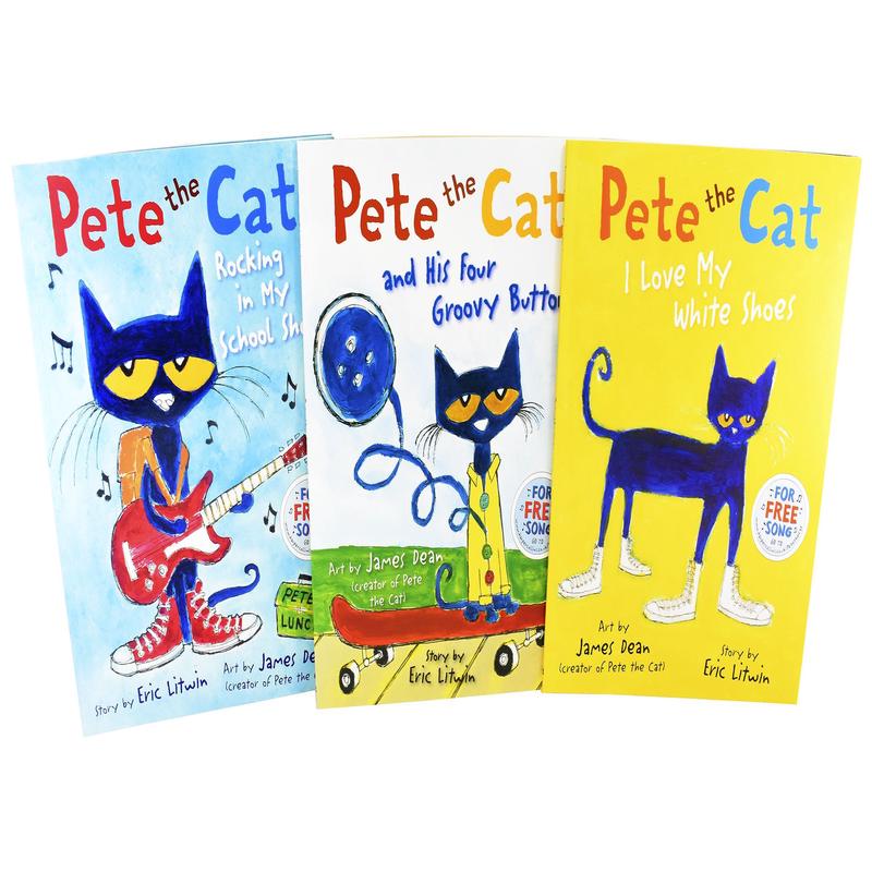 The Pete the Cat Series 3 Books Collection Set By Eric Litwin - Ages 3+ - Paperback