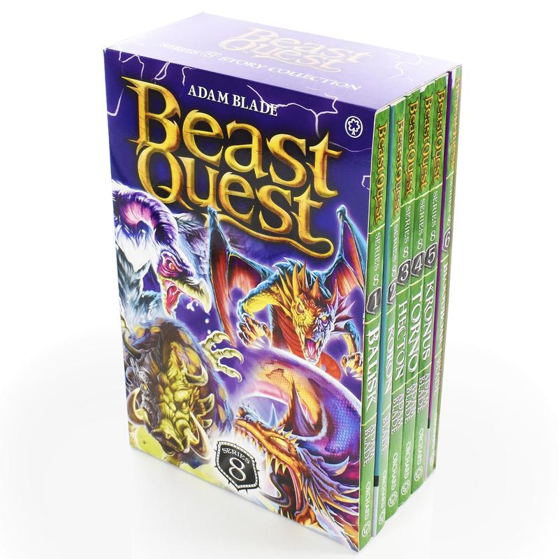 Beast Quest Series 8 Box Set 6 Books By Adam Blade - Ages 7-9 - Paperback