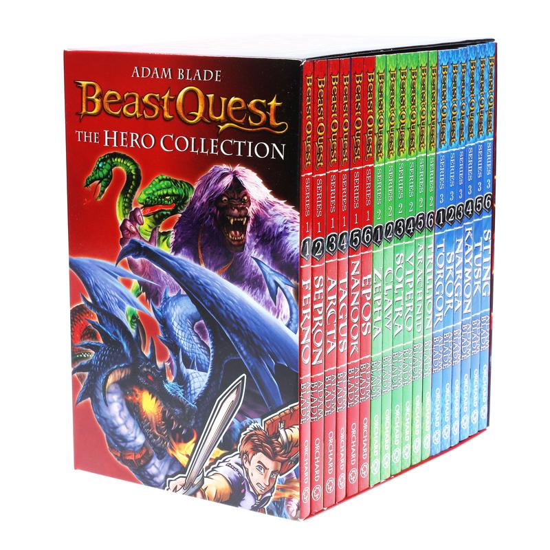 Beast Quest The Hero Series 1, 2 and 3 Collection 18 Books Box Set By Adam Blade - Ages 6+ - Paperback