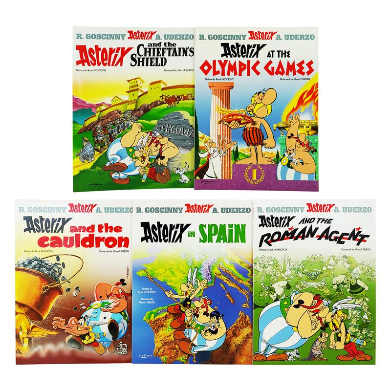 Asterix Series 3 (Book 11-15) by Goscinny & Uderzo: 5 Books Collection Set - Ages 6-11 - Paperback