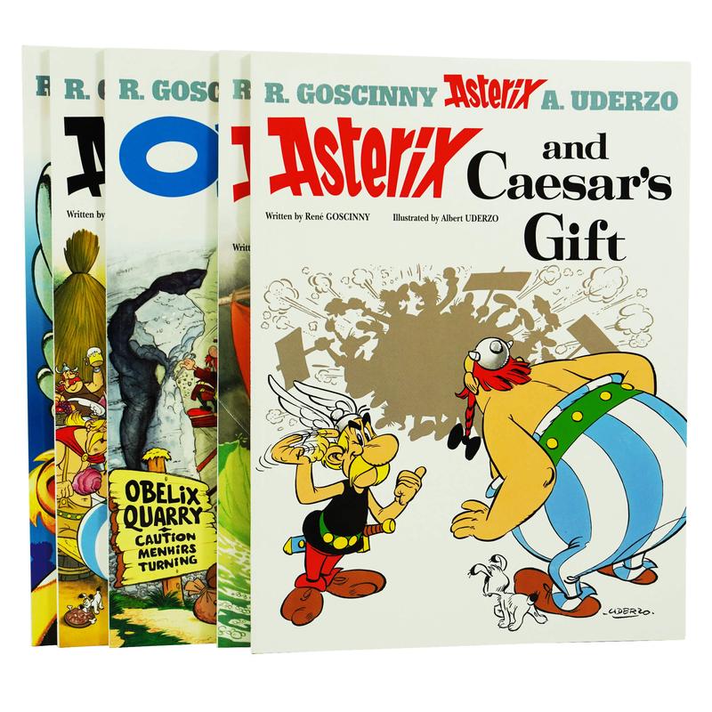 Asterix Series 5 (Books 21-25) by Goscinny & Uderzo: 5 Books Collection Set - Ages 6-11 - Paperback
